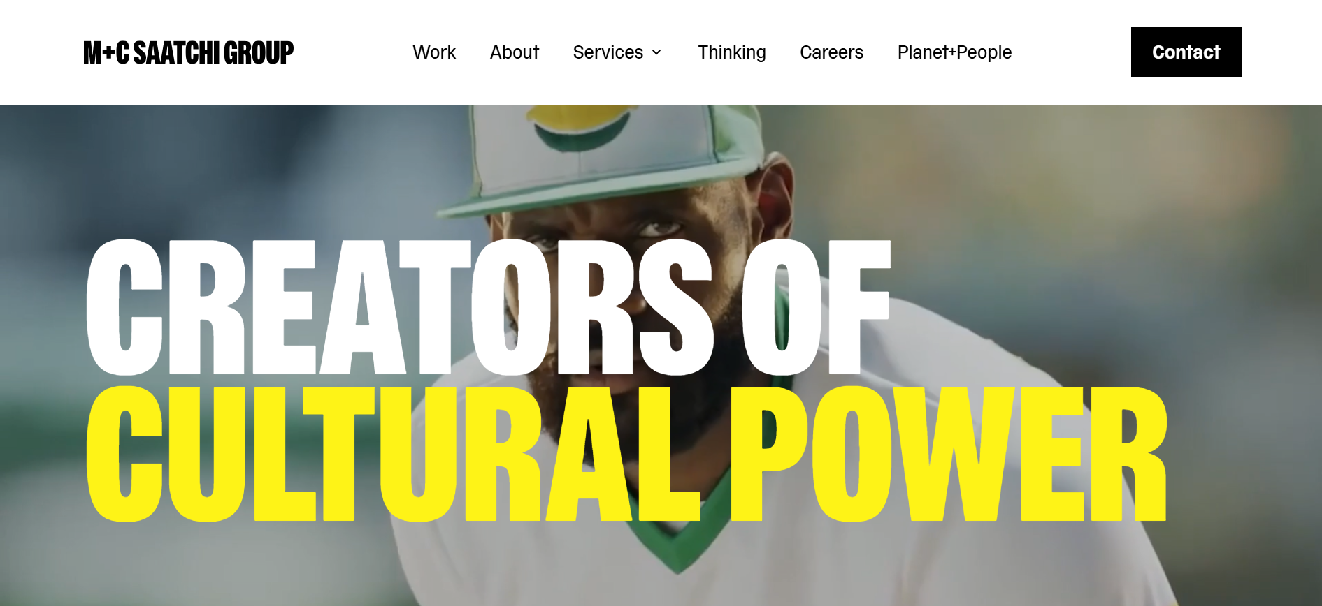 M&C Saatchi - Home Page Screenshort