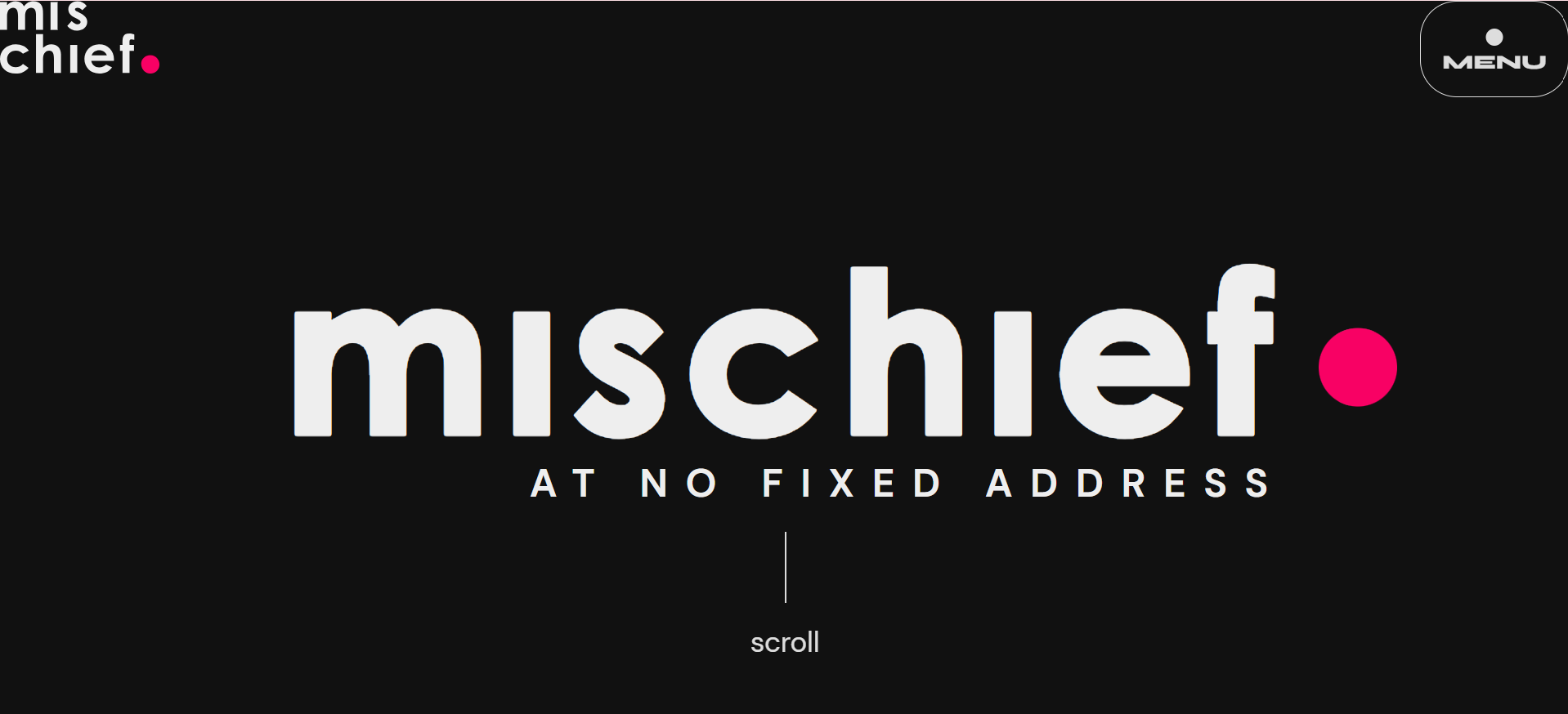 Mischief - Home Page Screenshort