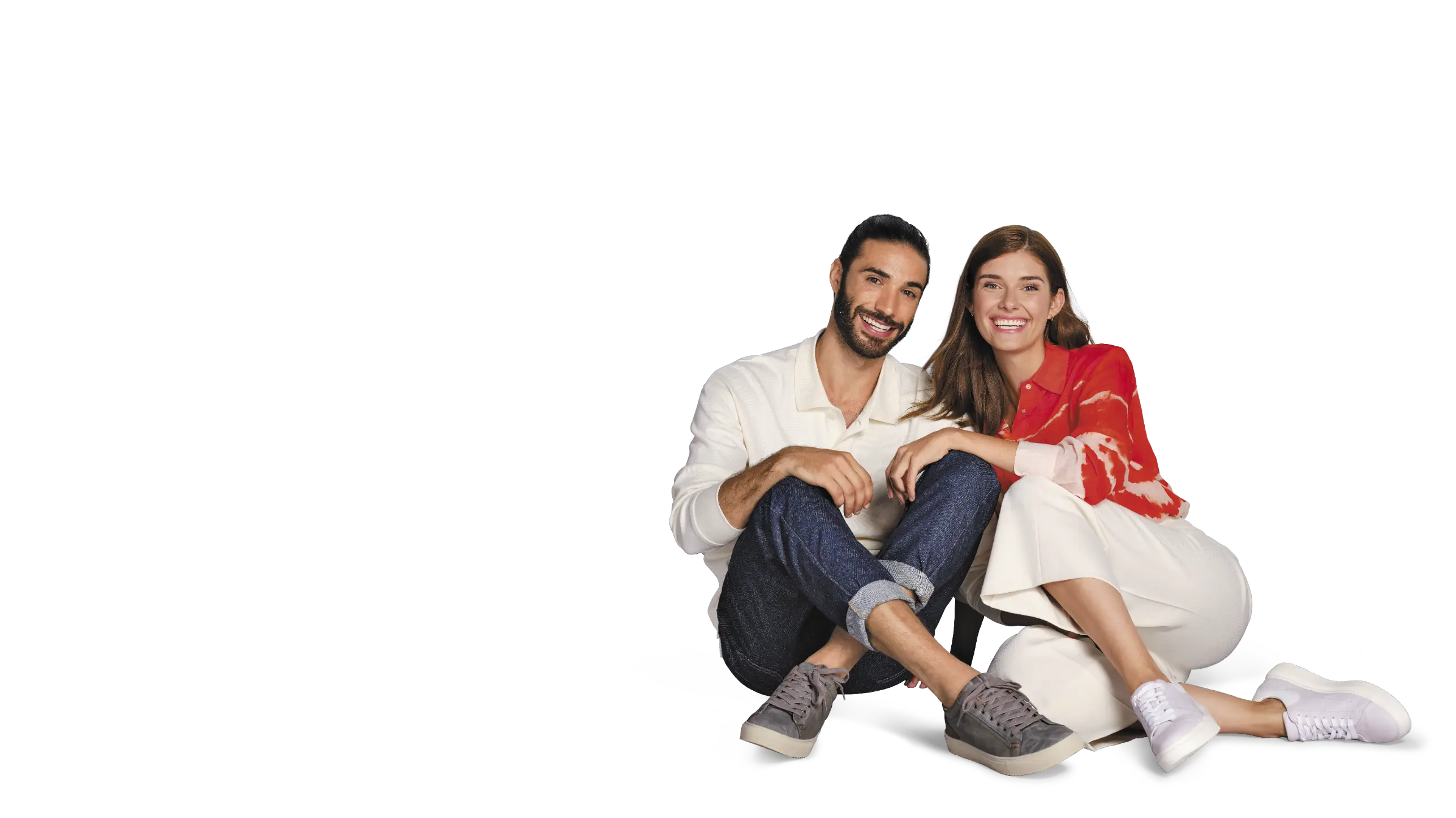 Two people wearing Bata shoes