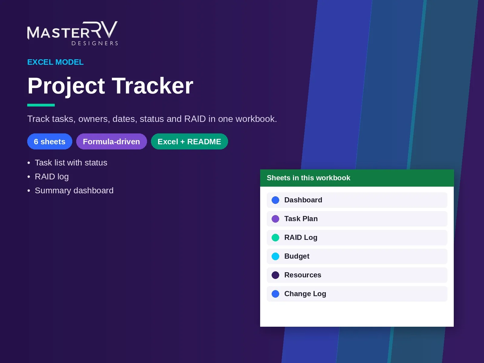 Project Tracker (Excel) – preview 1