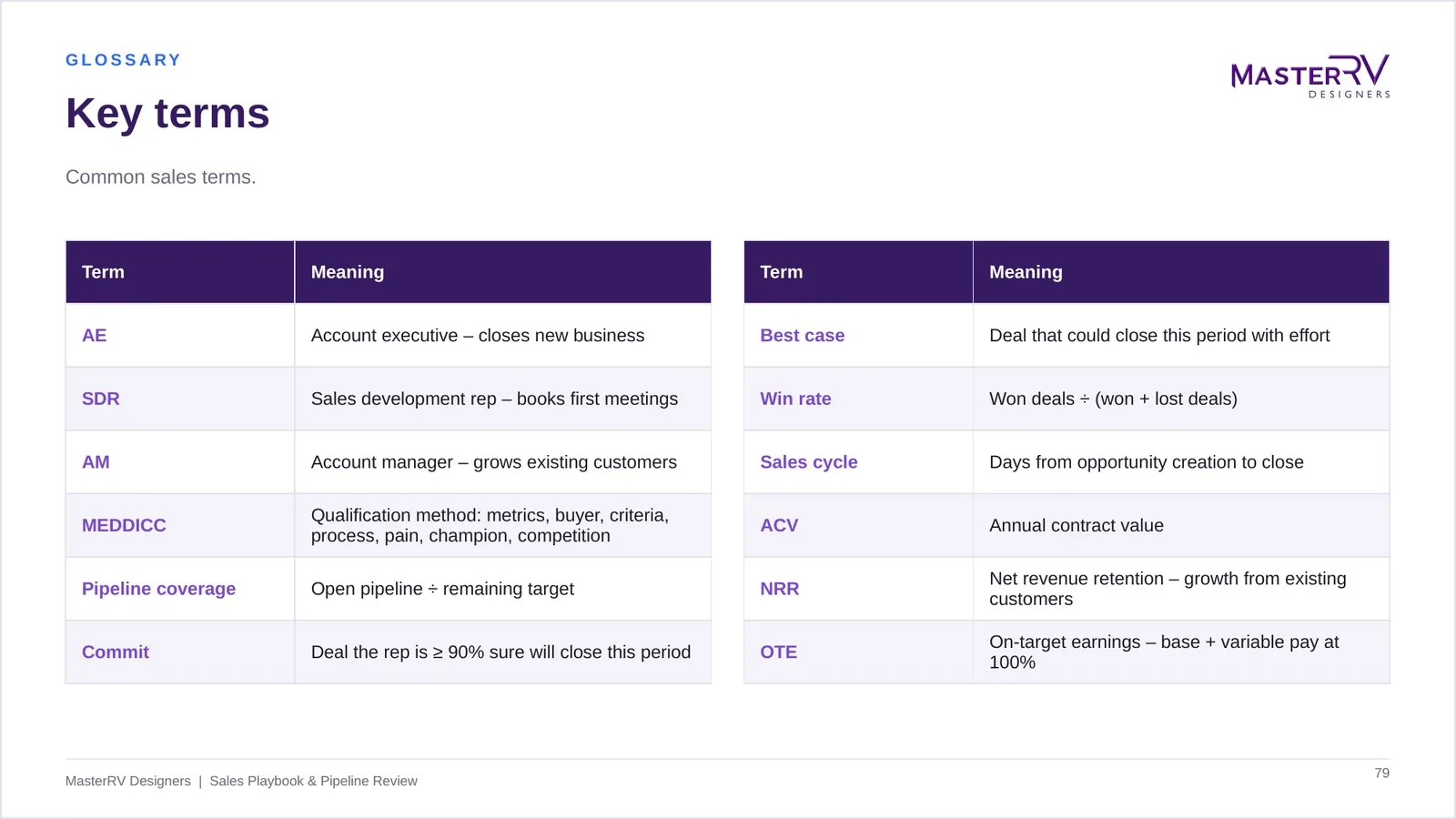 Sales Playbook & Pipeline Review – preview 6