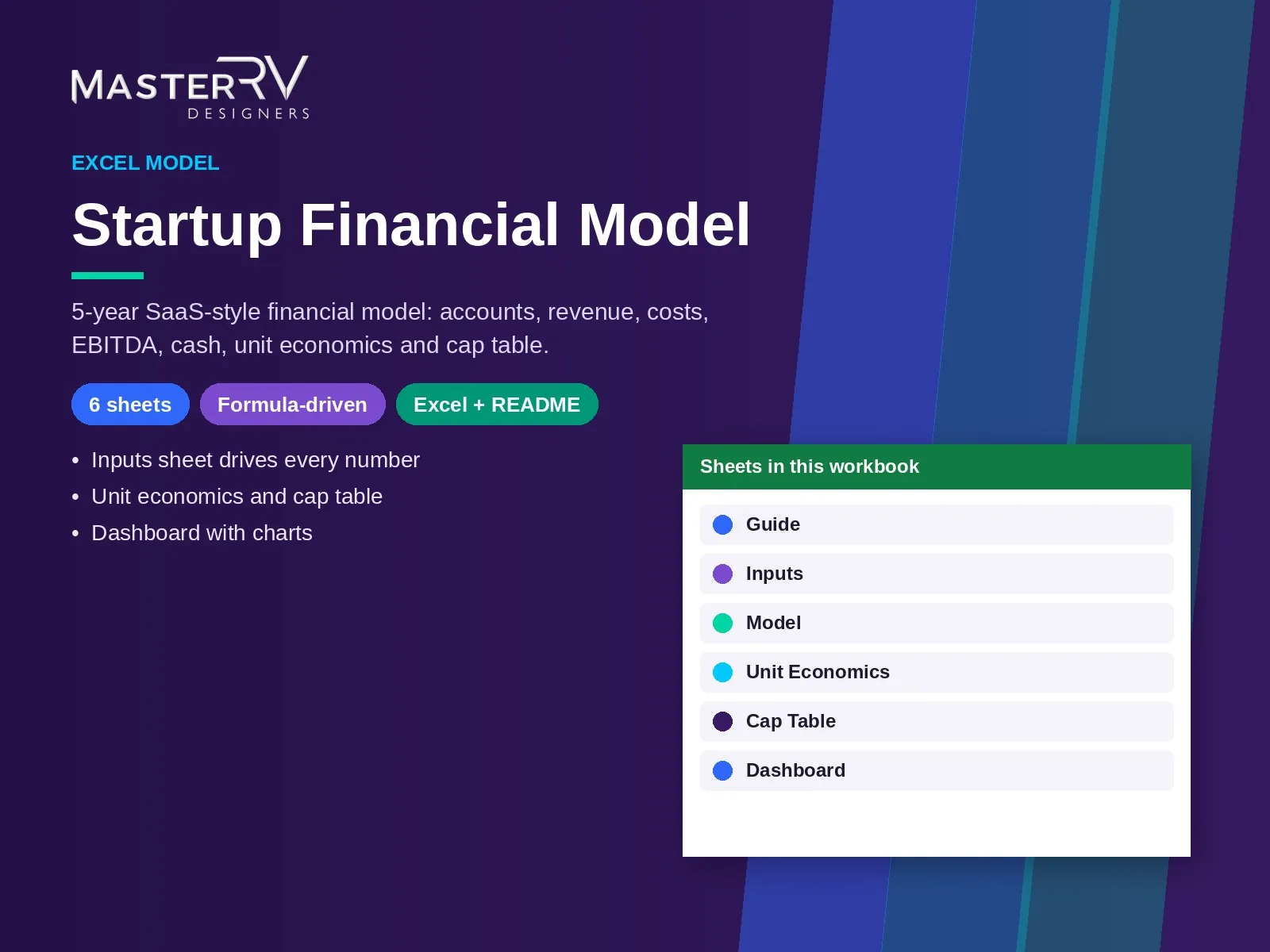 Startup Financial Model (Excel) – preview 1